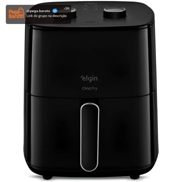 Elgin - Fritadeira Elétrica Air Fryer Cinq Fry 5L 1500W Elgin -