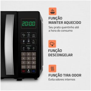 Micro-ondas Mondial 21L Preto MO-01-21 - Imagem 4