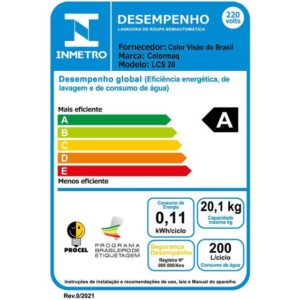 Tanquinho de Lavar Roupas Colormaq 20Kg LCS 20 - Imagem 5