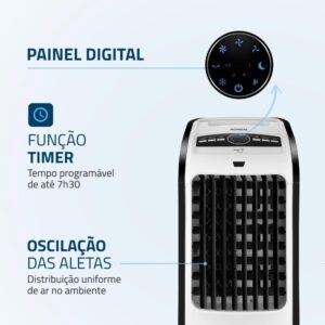 Climatizador de Ar Portátil Mondial Fresh Air | 4 Funções, com Controle Remoto, CL-03, 110V - Imagem 4
