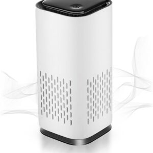 Purificador de ar A1 Mini HEPA alimentado por USB-C Ultraportátil (13,2 cm de altura, 190 g), ultra silencioso. Perfeito para viagens, no carro e desktop (branco) - Imagem 4