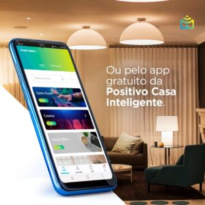 Smart Lâmpada Wi-Fi Positivo Casa Inteligente, Iluminação Branca (Quente e Fria) e RGB (Até 16 Milhões de Cores), 9W, 806 Lúmens, LED, Bivolt, Compatível com Alexa e Google Assistente - Imagem 7