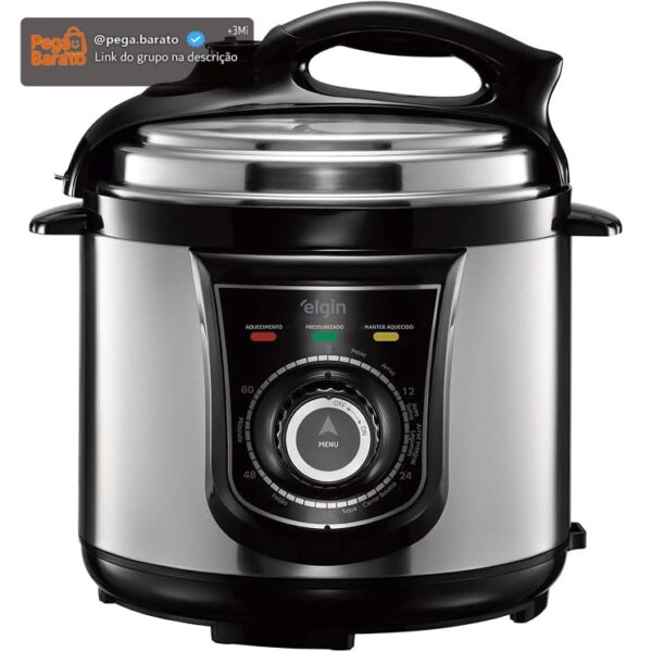 Panela de Pressão Elétrica Elgin 4 Litros Segura e Prática 840W 220V