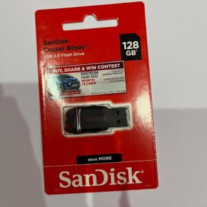 Pen Drive USB Flash Drive Cruzer Blade 128GB Sandisk - Imagem 3