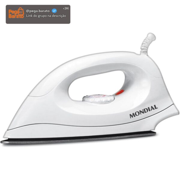MONDIAL Ferro de Passar a Seco, Branco, 1000W, 220V - FSN-55-W