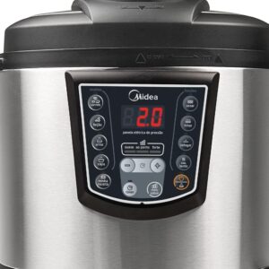 Panela de Pressão Elétrica Midea 6L, Inox/Preto | Digital, 220v - Imagem 5