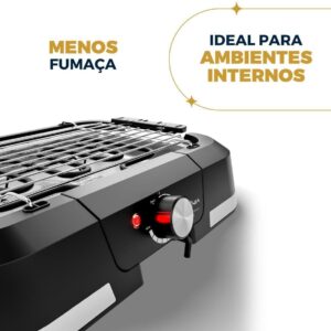 Churrasqueira Elétrica Britânia 1500W Menos Fumaça BCQ10A 127V - Imagem 4