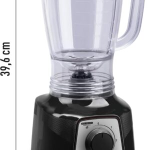 Liquidificador Arno Power Mix 700W LQ19, Preto, Jarra de 2,4L, 4 Lâminas AFIAMAX 18% Mais Afiadas, 3 Velocidades, Alta Durabilidade e Desempenho Superior, 220V - Imagem 2