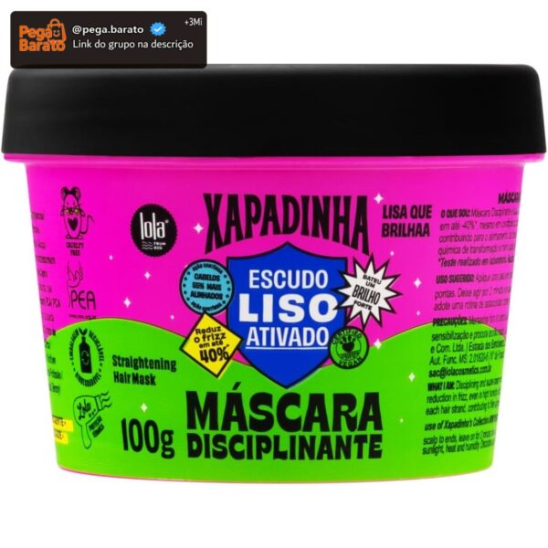 Xapadinha Máscara Disciplinante 100g , Lola Cosmetics