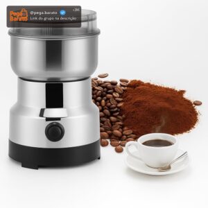 Moedor de Café Elétrico Inox 220V para Grãos Temperos e Especiarias - Imagem 1