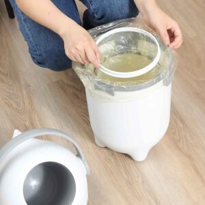 Maxi Baby Lixeira Antiodor Descarte de Fraldas Lixo Mágico, Branco - Imagem 7
