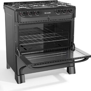 Fogão Mueller 5 Bocas com Mesa Esmaltada Preto Fosco MFI5BC - Bivolt - Imagem 7