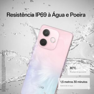 Smartphone OPPO A5 Pro 5G 256GB 8GB Ram | IP69, 50MP AI Câmera, Bateria 5800mAh, NFC, Rosa Pastel - Imagem 4
