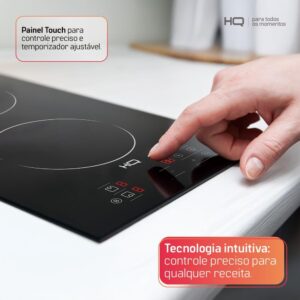 Cooktop De Indução Embutir HQ 2 Bocas Painel Touch 3500W Preto HQ-IDE3502 220V - Imagem 9