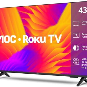 AOC Smart TV 43 Polegadas Full HD LED Roku TV 43S5155/78G, Wi-Fi, Dolby Audio, 3 HDMI, USB, Controle Remoto - Imagem 4