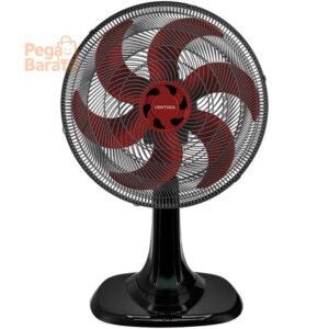 Ventisol Ventilador de Mesa Oscilante, Turbo 6 Pás Premium, Vermelho, 30cm, 127V - Imagem 1
