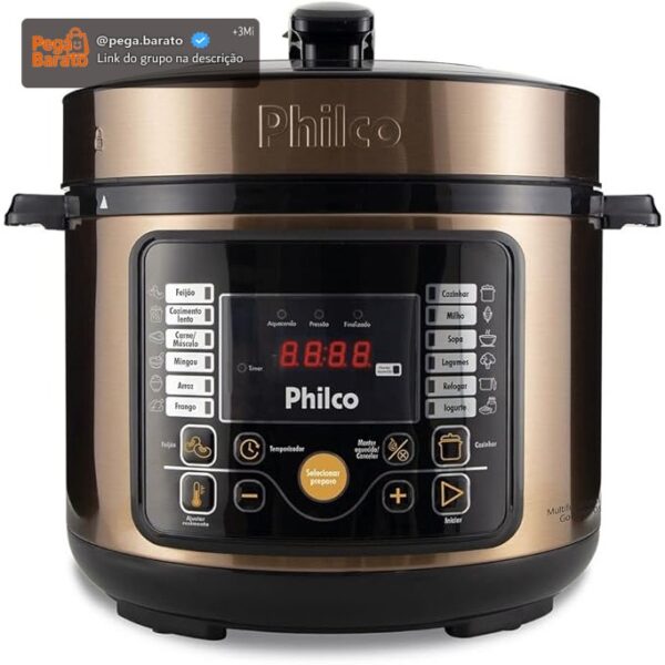 PANELA DE PRESSAO MULTIFUNCIONAL DIGITAL GOLD PPP05G 220V