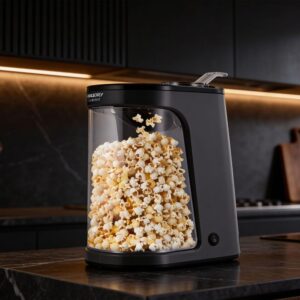Pipoqueira Elétrica Mallory Gourmet, 220V | 1200W, Pipoca Sem Óleo, Reservatório Transparente, Botão Liga/Desliga, Pés Antiderrapantes - Imagem 2
