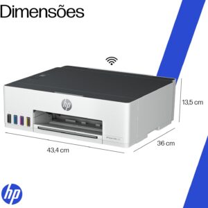 Impressora HP Smart Tank 210 com Tanque de Tinta Colorida - Com Wi-Fi - USB 2.0 de alta velocidade. Funções da impressora: Imprimir. Cor: Branco (3D4L5A) - Imagem 10