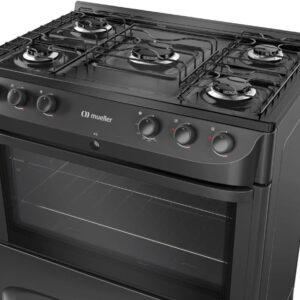 Fogão Mueller 5 Bocas com Mesa Esmaltada Preto Fosco MFI5BC - Bivolt - Imagem 5