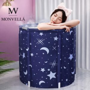 Banheira Dobrável Spa Banheira Ofurô Profissional De Gelo Premium Azul 254 Litros Gelo 250l Banheira Portátil - Imagem 4