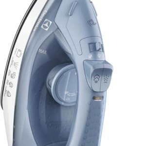 Ferro de passar seco e vapor Electrolux base antiaderente vapor vertical extra 1200W cabo 1,35m azul ESI10 127v - Imagem 7