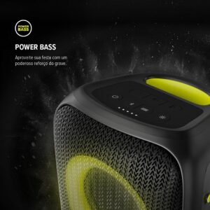 Caixa de Som WAAW by ALOK INFINITE 100 Bluetooth, 100W RMS | Tipo Torre, Até 14h de Autonomia, 4 Alto-Falantes, TWS - Imagem 21