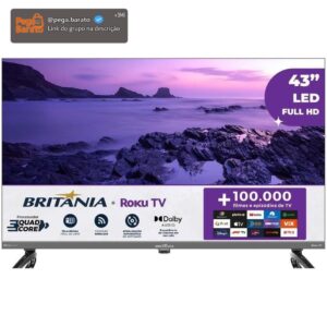 Smart TV 43" Britânia B43KRA Full HD Roku TV - Imagem 1