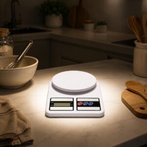 Balança Digital de Cozinha Alta Precisão até 10kg com Display LCD | Ideal para Receitas, Confeitaria, Dietas e Controle de Porções | Função Tara e Medição Precisa de Alimentos - Imagem 2