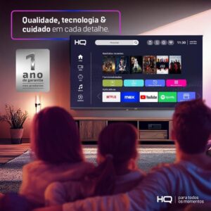 Smart TV HQ 32" HD tela sem bordas Androind 12 design slim HQS32NKHM - Imagem 7