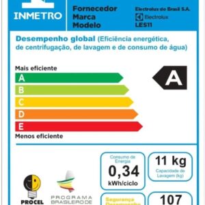 Máquina de Lavar Electrolux 11kg Branca Essential Care Easy Clean Filtro Fiapos 220v LES11 - Imagem 6