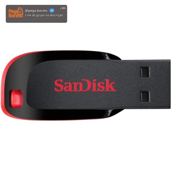 Pen Drive USB Flash Drive Cruzer Blade 128GB Sandisk