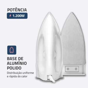 MONDIAL Ferro de Passar a Seco, Branco, 1000W, 220V - FSN-55-W - Imagem 3