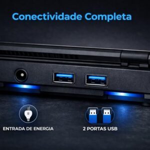 Generic, Base Suporte Notebook Refrigerada Ajustável Até 17 Polegadas Com Usb e Silencioso - Imagem 6