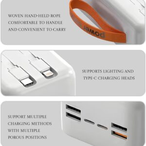 Carregador de Alta Autonomia 50000mah Conexão Digital Turbo PD para Viagens e Camping Fonte de Energia Portátil Turbo 22.5W PD Ultra Capacidade Multidispositivo (Preto) - Imagem 7