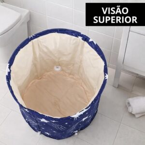 Banheira Dobrável Spa Banheira Ofurô Profissional De Gelo Premium Azul 254 Litros Gelo 250l Banheira Portátil - Imagem 7
