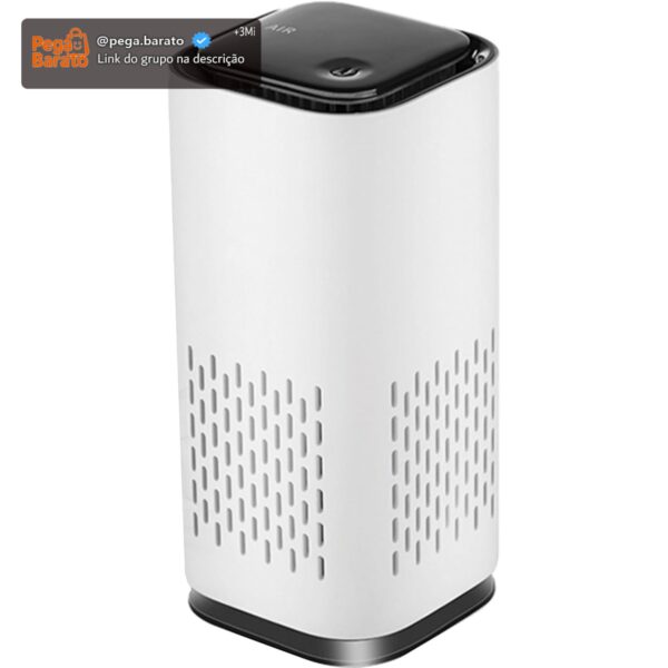 Purificador de ar A1 Mini HEPA alimentado por USB-C Ultraportátil (13,2 cm de altura, 190 g), ultra silencioso. Perfeito para viagens, no carro e desktop (branco)