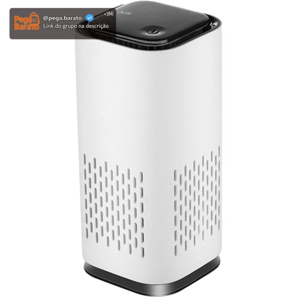Purificador de ar A1 Mini HEPA alimentado por USB-C Ultraportátil (13,2 cm de altura, 190 g), ultra silencioso. Perfeito para viagens, no carro e desktop (branco)