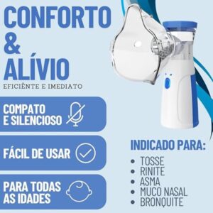 Nebulizador Inalador Ultrassônico Portátil USB Sem Fio Silencioso - Imagem 4