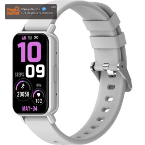 PEJE Band 1,1.45" TFT Tela, Smartwatchs,IP68 à Prova d‘Água,Relogio Smartwatch Feminino,100+ Modos Esportivos, Notificações Inteligentes, Assistente de Voz, Compatível com iOS/Android(Prata) - Imagem 1