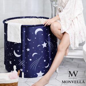 Banheira Dobrável Spa Banheira Ofurô Profissional De Gelo Premium Azul 254 Litros Gelo 250l Banheira Portátil - Imagem 2