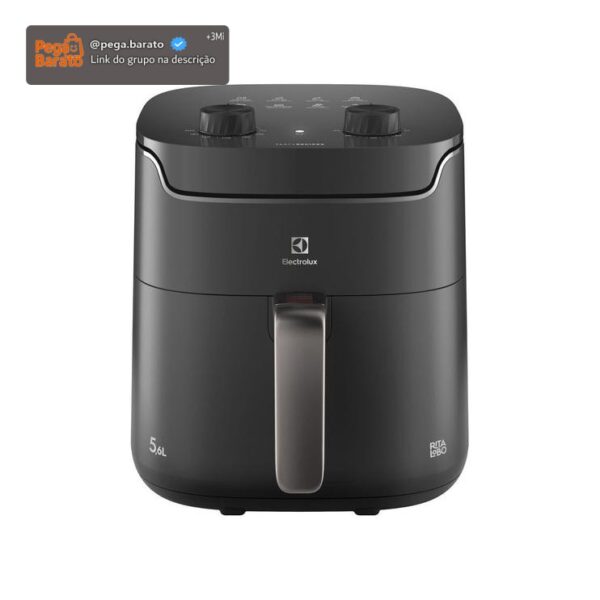 Air Fryer Electrolux Efficient por Rita Lobo EAF40 Grafite com Timer 4L