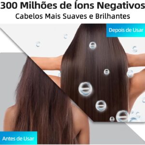 GOKOCO Secador De Cabelo Profissional 110v 127v, 120000 RPM High Speed Hair Dryer 1600W com Display Digital LED e Bocal de ar Magnético,GD029 Roxo - Imagem 2