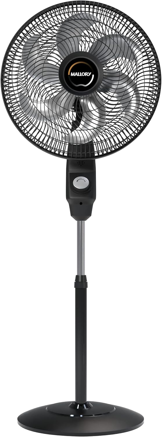 Ventilador de Coluna Mallory Éolo | 126W, Silencioso, Hélice de 6 pás, Grade Especial em Sistema TS, Máxima Vazão e Mínimo Ruído, PR-GF, 220V