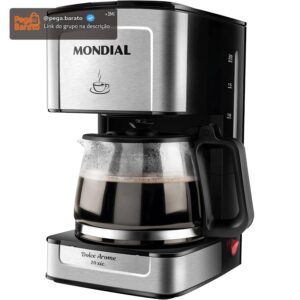 MONDIAL Cafeteira Elétrica Dolce Arome, 220V, 550W, Preto/Inox - C-43-20X-SI - Imagem 1