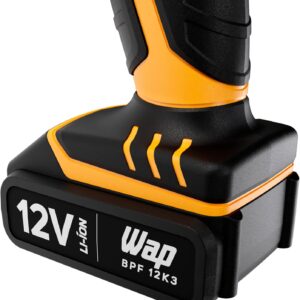 Parafusadeira e Furadeira WAP à Bateria 12V BPF-12K3 | Kit de 13 Acessórios e Maleta, Empunhadura Emborrachada, Bivolt - Imagem 7