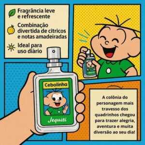 Colônia Desodorante Masculino Teen Jequiti Cebolinha, 25ml, em Spray | Turma da Mônica - Imagem 2