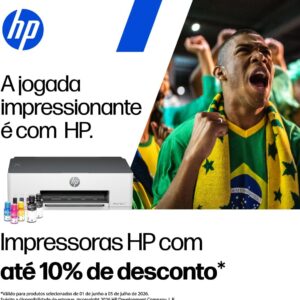 Impressora HP Smart Tank 210 com Tanque de Tinta Colorida - Com Wi-Fi - USB 2.0 de alta velocidade. Funções da impressora: Imprimir. Cor: Branco (3D4L5A) - Imagem 2