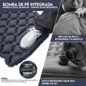 New Hawaii Colchonete Camping Colchão Inflável Solteiro, Praticidade e Conforto,Acampamento Acessorios - Imagem 8