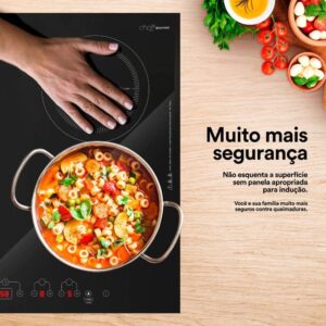 Cooktop de Indução Quatro Bocas Eos Eci04ep 220v - Imagem 7